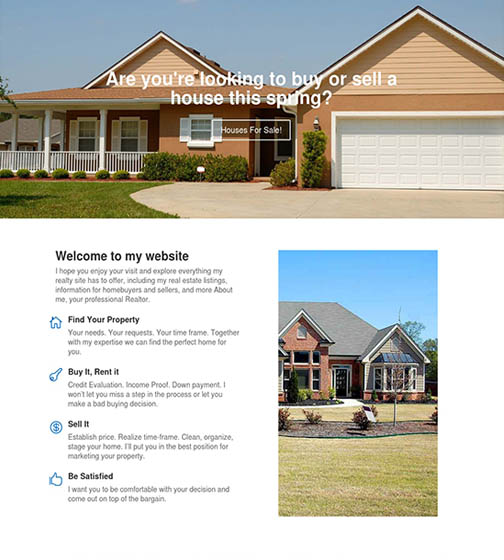 Real Estate Website Sample